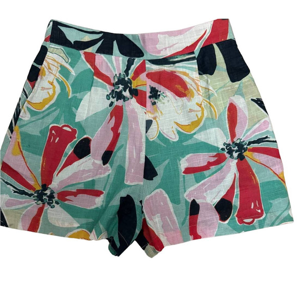 WALTER BAKER NWT $158 Sweet Meadow Blue Teal Cotton Short Size S - Picture 4 of 7